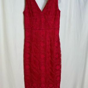Anthropologie Maeve red dress size 4